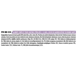 PRO PLAN Croquette pour chaton stérilisé au saumon - 3 kg