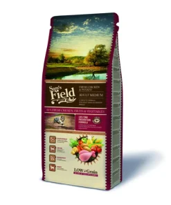 SAM'S FIELD Croquette pour chien adulte de taille moyenne au poulet avec des pommes de terre - 13 kg
