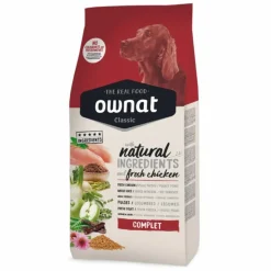 OWNAT Croquette pour chien adulte complet au poulet - 4 kg