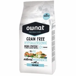 OWNAT Croquette pour chien adulte sensible au saumon - 3 kg