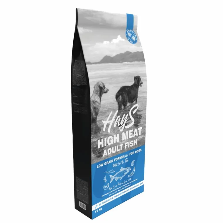 HAYS Croquette pour chien adulte au poisson High Meat - 12 kg