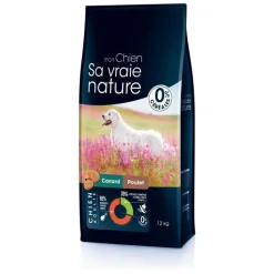 SA VRAIE NATURE Croquette pour chien adulte au canard et au poulet - 12 kg