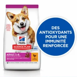HILL'S Croquette pour chien adulte de petite taille au poulet - 6 kg