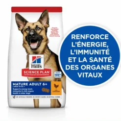 HILL'S Croquette pour chien mature de grande race au poulet - 18 kg