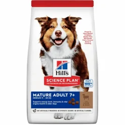 HILL'S Croquette pour chien mature au poulet -12 kg