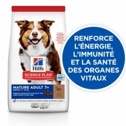 HILL'S Croquette pour chien mature au poulet -12 kg