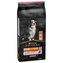 PRO PLAN Croquette pour chien mature au saumon Sensitive Skin – 14 kg