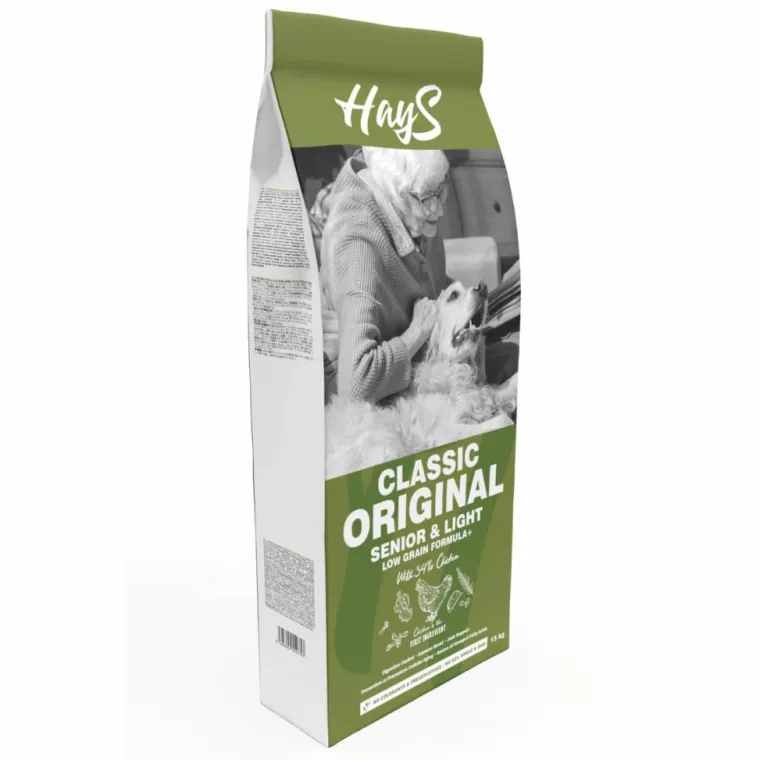 HAYS Croquette pour chien mature light au poulet Classic - 15 kg
