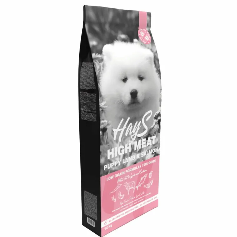 HAYS Croquette pour chiot à l'agneau et au poisson High Meat - 12 kg