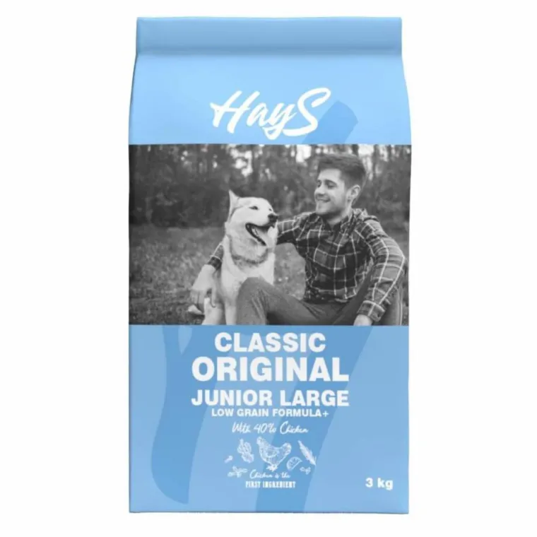 HAYS Croquette pour chiot de grande race au poulet Classic - 3 kg