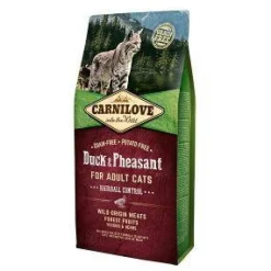 CARNILOVE Croquettes pour chat duck & pheasant for adult cats - 6 kg