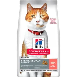 HILL'S Croquettes pour chat stérilisé au saumon Science Plan Cat Sterilised - 7 kg