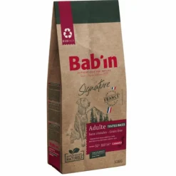 BAB'IN Croquettes pour chien adulte au canard sans céréales Signature - 12 kg