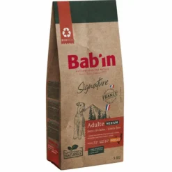 BAB'IN Croquettes pour chien medium adulte au poulet sans céréales Signature - 3 kg
