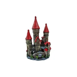 SUPERFISH Déco Led Bulles Château Résine 11x12x21 cm