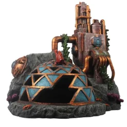 EUROPET Décor aquarium base soumarine avec bulleur Jules Verne coloris multicolore en résine de polyester