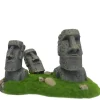 EUROPET Décor aquarium della moai coloris vert ployrésine - 21 x 115 x 13 cm