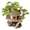 EUROPET Décor aquarium maison bonsai coloris vert résine de polyester - 200 x 155 x 200 cm