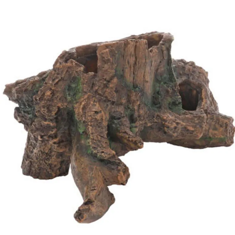 HOBBY Décor pour aquarium coloris marron cavité dans tronc d'arbre 2 - 30 x 15 x 22 cm