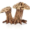 AQUAVIE Décor pour aquarium coloris marron Three Forêt Double PM - 12 x 12 x 15 cm