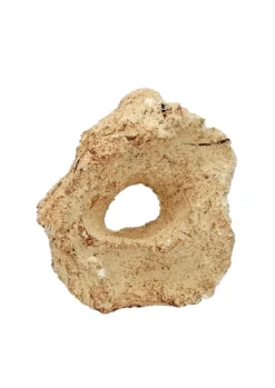 TYROL Décor pour aquarium céramique naturelle coloris beige 1 trou - Taille S