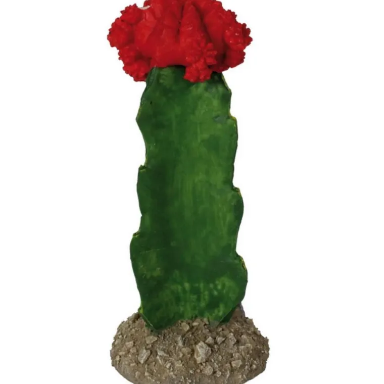 REPTILE PLANET Décor pour vivarium en résine coloris vert Cactus - 7 x 7 x 15 cm
