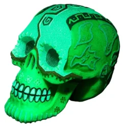 BLUE CORAL Décoration aquarium style Dia De los Muertos - AQUA DELLA - 11.8x7.7x9.2cm