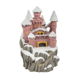 AQUATLANTIS Décoration pour aquarium coloris multicolore en résine château de princesse d'hiver - 9,5 x 9,5 x 13,5 cm