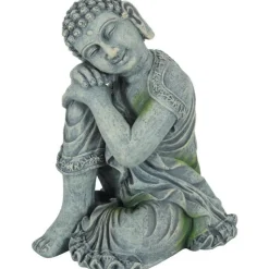 ZOLUX Décoration pour aquarium en résine coloris gris statue d'Asie Bouddha modèle 2