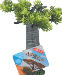 ZOLUX Décoration pour aquarium en résine coloris gris Africa Baobab - Taille S