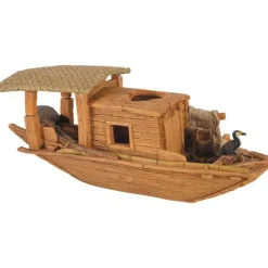 ZOLUX Décoration pour aquarium en résine coloris marron pagode Asie modèle 1 trou – Taille L