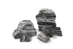 REPTILE PLANET Décoration pour aquarium pierre black multiwhite Reptiles Planet - Taille M
