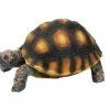 TERRATLANTIS Décoration pour terrarium coloris marron en résine figurine tortue tigrée - 10 x 6,5 x 5 cm