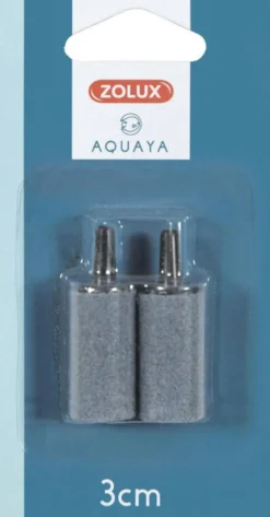 ZOLUX Diffuseurs à air pour aquarium forme cylindrique coloris noir 3 cm s/p - x 2