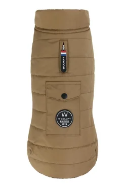 WOUAPY Doudoune pour chien en tissu recyclé coloris camel - Taille XS