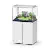 AQUATLANTIS Ensemble aquarium avec éclairage et chauffage + meuble Aquascape 80 blanc - 215L
