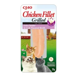 CHURU Filet de poulet tendre saveur crabe pour chat Inaba - 25 g