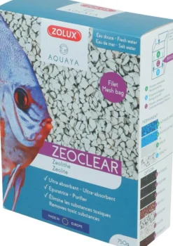 ZOLUX Filtration minérale naturelle pour aquarium coloris blanc Zeolite ZeoClear - 1 L