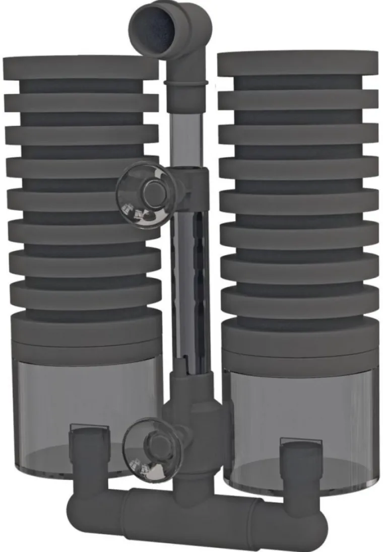 SUPERFISH Filtre exhausteur à air double pour petit aquarium ou bac d'élevage coloris noir