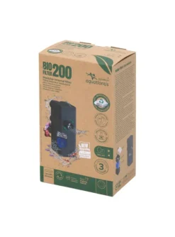 AQUATLANTIS Filtre interne pour aquarium jusqu'à 50 litres Bio Filter 200 coloris noir