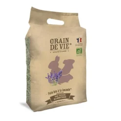 GRAIN DE VIE Foin bio à la lavande pour petits mammifères - 25 L