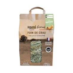 HAMIFORM Foin de Crau pour lapin, cochon d'Inde et autres animaux - 8,5 L