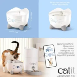 CATIT Fontaine à eau pour chat Pixi - 2,5 L