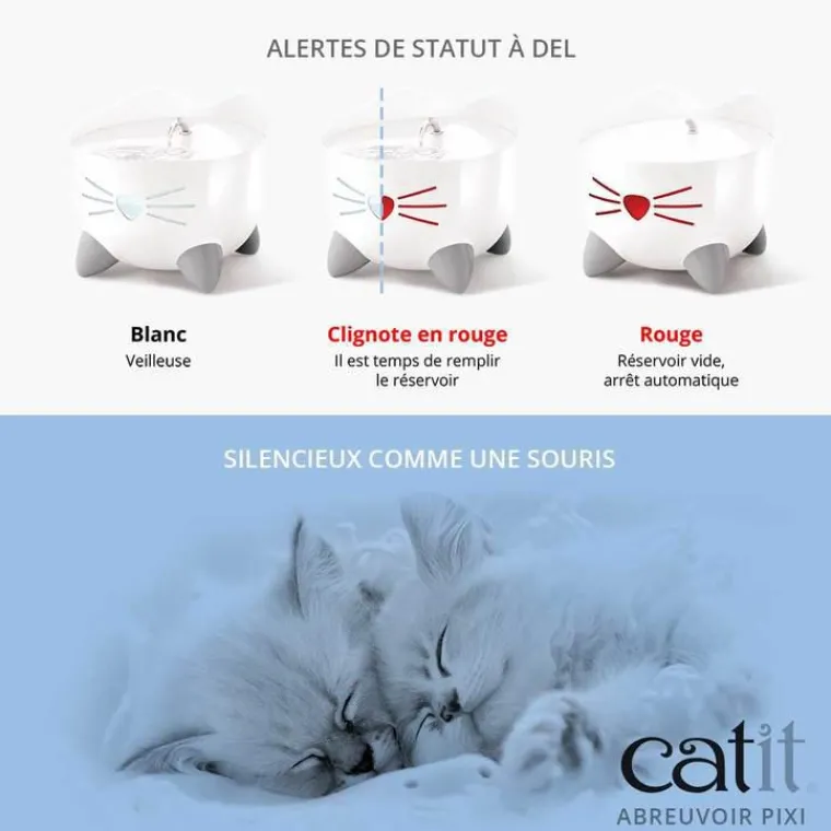 CATIT Fontaine à eau pour chat Pixi - 2,5 L