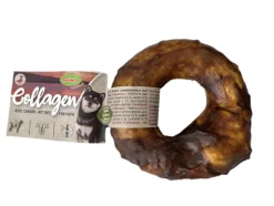 BUBIMEX Friandise à mâcher pour chien en vrac donut de collagène au canard – Ø 8 cm – Prix à la pièce