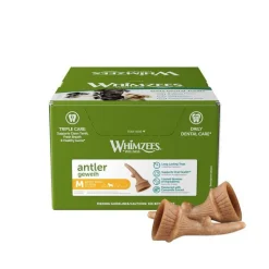 WHIMZEES Friandise dentaire pour chien coloris marron Antler – Taille M - Prix à la pièce