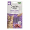 BUBIMEX Friandise en crème pour chat dinde et krill Creamy x 4 - 60 g