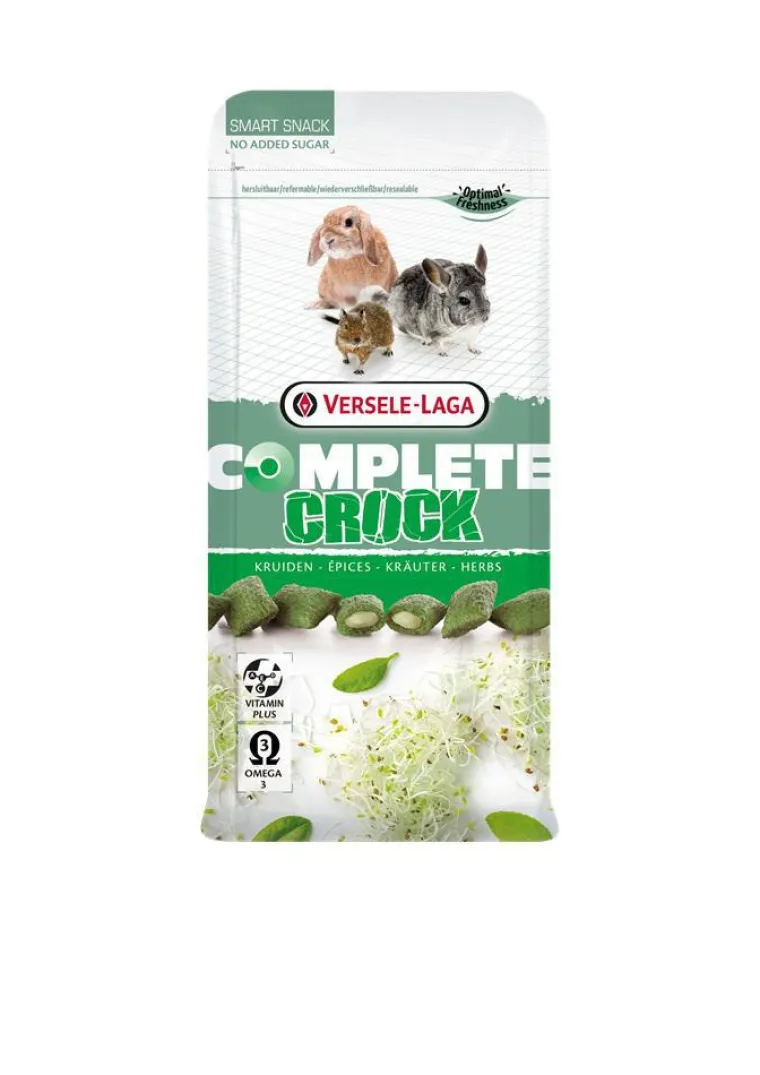 VERSELE LAGA Friandise pour petits lapins et rongeurs Crock Complete Herbes - 50 g