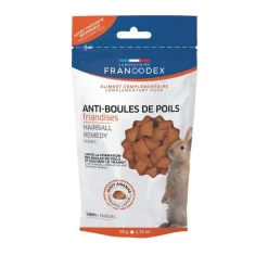FRANCODEX Friandises anti boules de poils pour lapin en sachet de 50 g