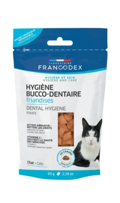 FRANCODEX Friandises hygiene bucco-dentaire pour chat